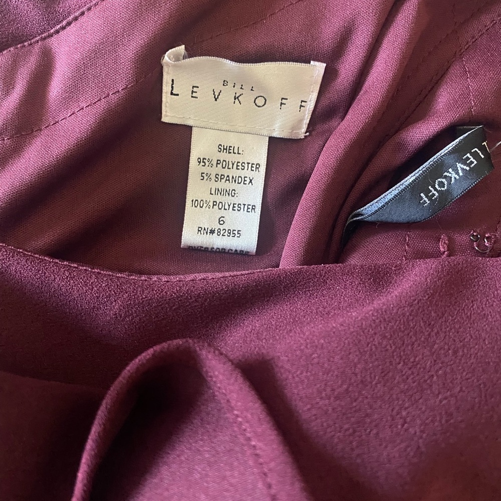 Bill Levkoff Wine Gown